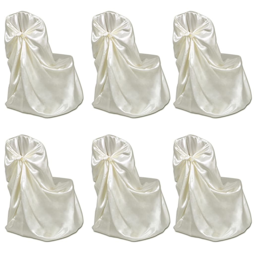 foto del prodotto coprisedia 6 pz crema per feste di nozze cod mxl 53427