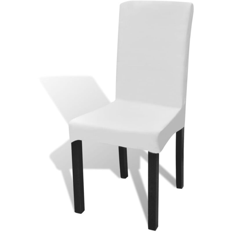 foto del prodotto coprisedia elasticizzata dritta set 6 pz vari colori colore bianco
