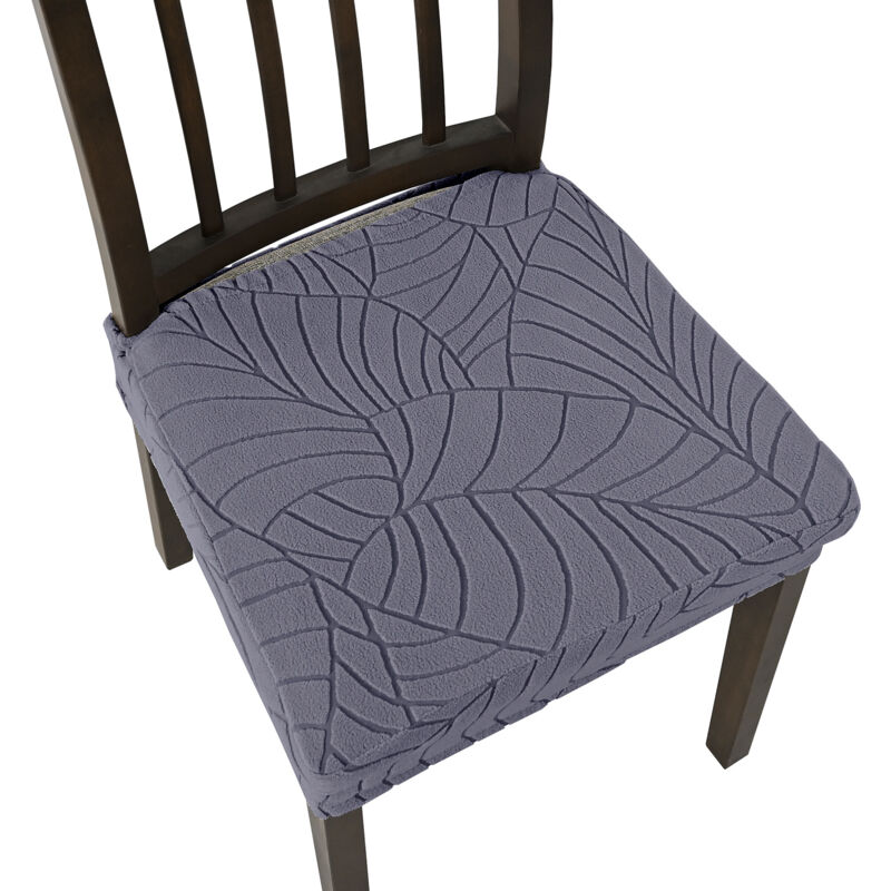foto del prodotto coprisedia elasticizzato impermeabile in jacquard, sfoderabile e lavabile per sala da pranzo, hotel, ufficio, cucina 6, cenere 