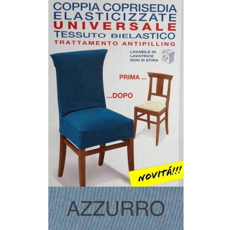 foto del prodotto coprisedia elasticizzato new york intero azzurro