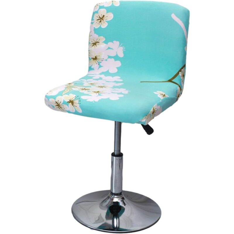 foto del prodotto coprisedia girevole per sedia da pranzo, altezza bancone, da bar senza sedia colore blu, dimensioni 38 48 cm sollbry