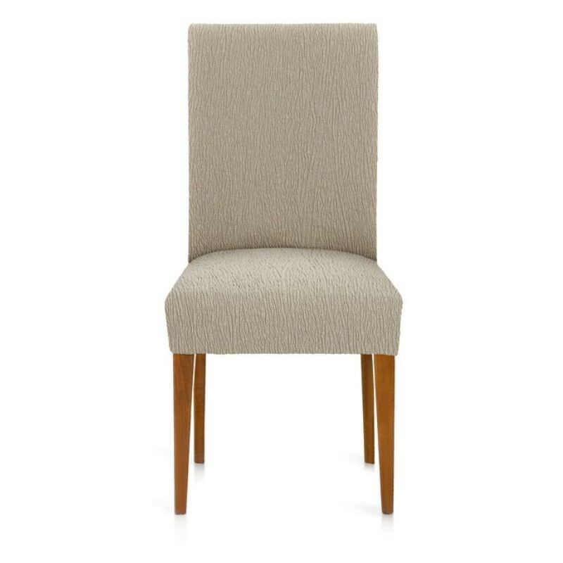 foto del prodotto coprisedia in tessuto elastico colore beige troya