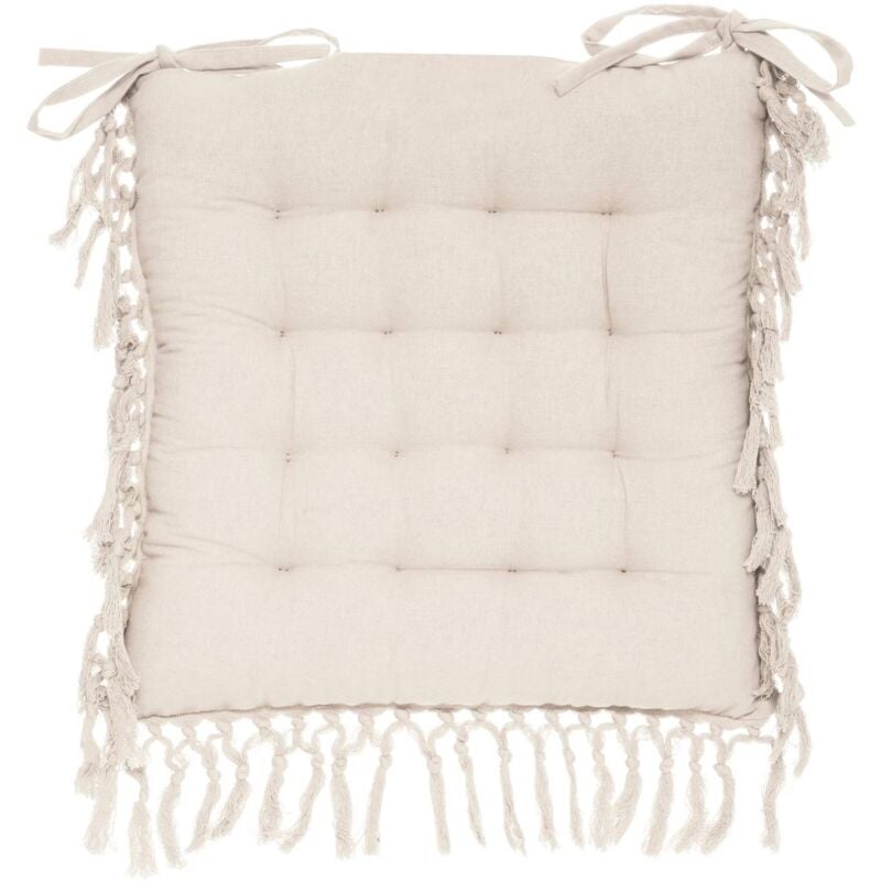 foto del prodotto coprisedia macra in macramè avorio 40x40cm atmosphera cr ateur d'int rieur