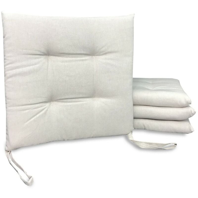 foto del prodotto coprisedia morbidone dory cuscino sedia tinta unita beige ecr 