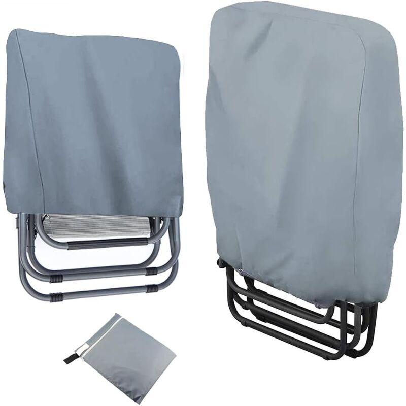 foto del prodotto coprisedie da giardino, impermeabili, antivento, resistenti ai raggi uv, resistenti, in tessuto oxford 210d con borsa portaoggetti per sedie da