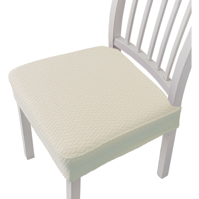 foto del prodotto coprisedie da pranzo, coprisedie elasticizzati rimovibili e lavabili, per casa, cucina e ristorante, bianco, set da 6 sollbry