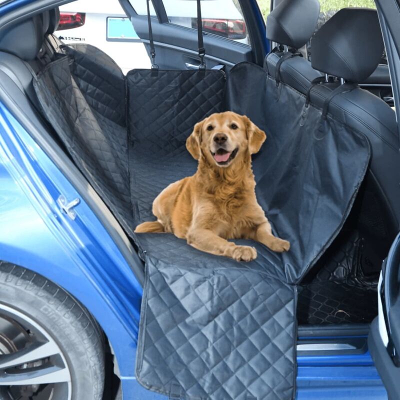 foto del prodotto coprisedile auto per cani nero 137x46x50 cm vidaxl
