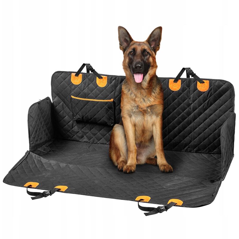 foto del prodotto coprisedile per auto per cani kadax con cinture protettive con cerniera