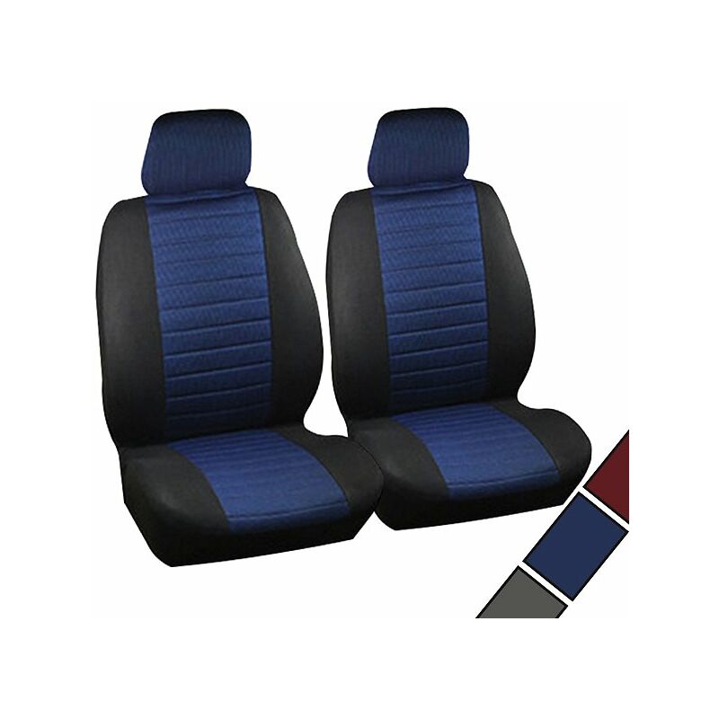 foto del prodotto coprisedili anteriori auto 2 posti seat cover protezioni universali blu woltu