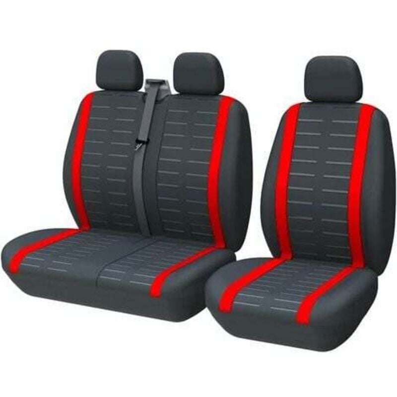 foto del prodotto coprisedili auto universali adatti alla maggior parte dei sedili anteriori di camion, furgoni e autobus, 1 2 3 posti , set completo di coprisedili