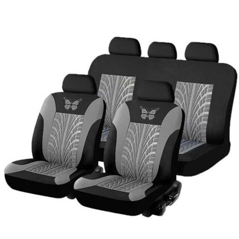 foto del prodotto coprisedili universali per auto coprisedili di colore grigio coprisedili per auto