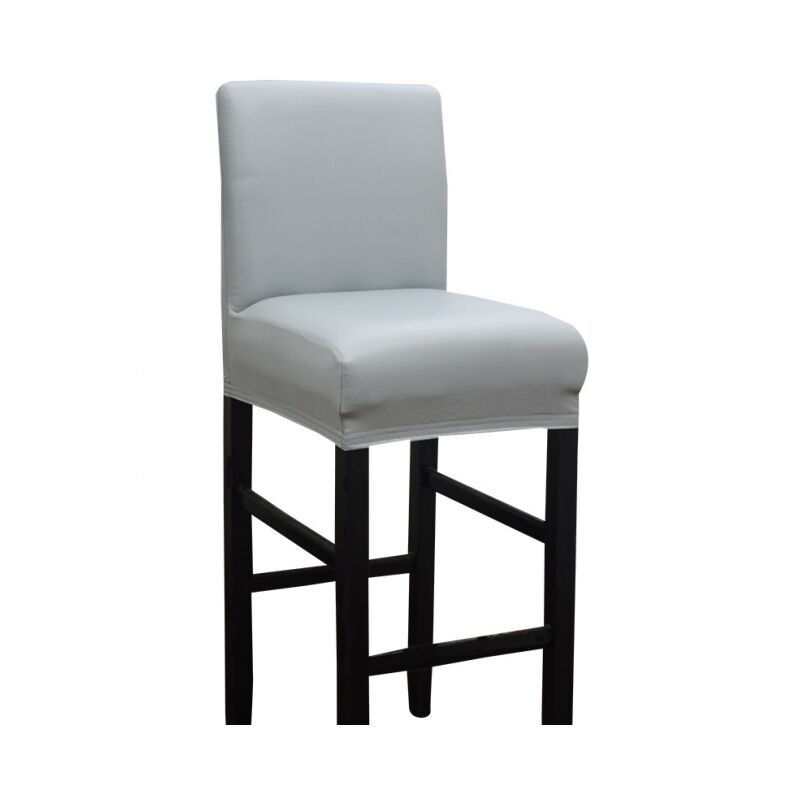 foto del prodotto coprisgabello da bar sfoderabile ed elasticizzato, 4 pezzi, grigio 35x38x42cm