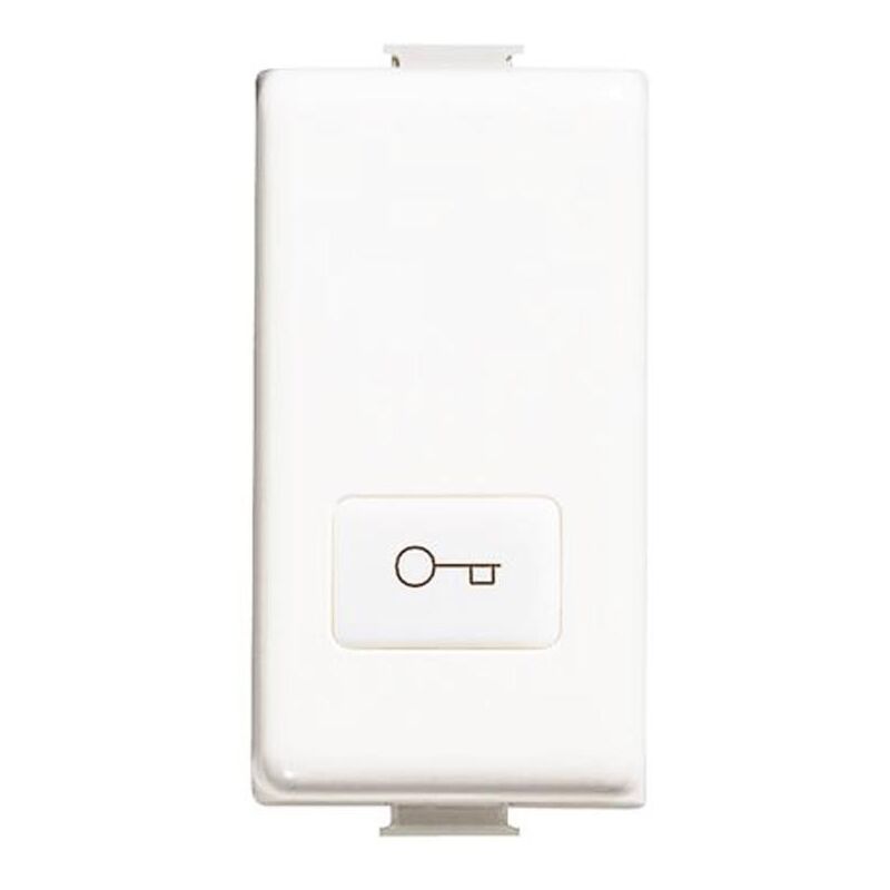 foto del prodotto copritasto bticino matix con simbolo chiave bianco am5921f