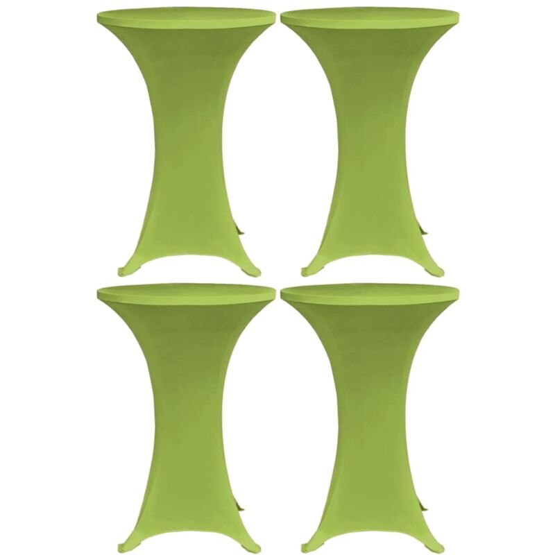 foto del prodotto copritavoli elastici 4 pz 60 cm verde vidaxl