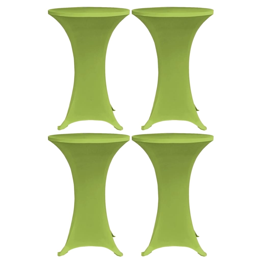 foto del prodotto copritavoli elastici 4 pz 80 cm verde vidaxl