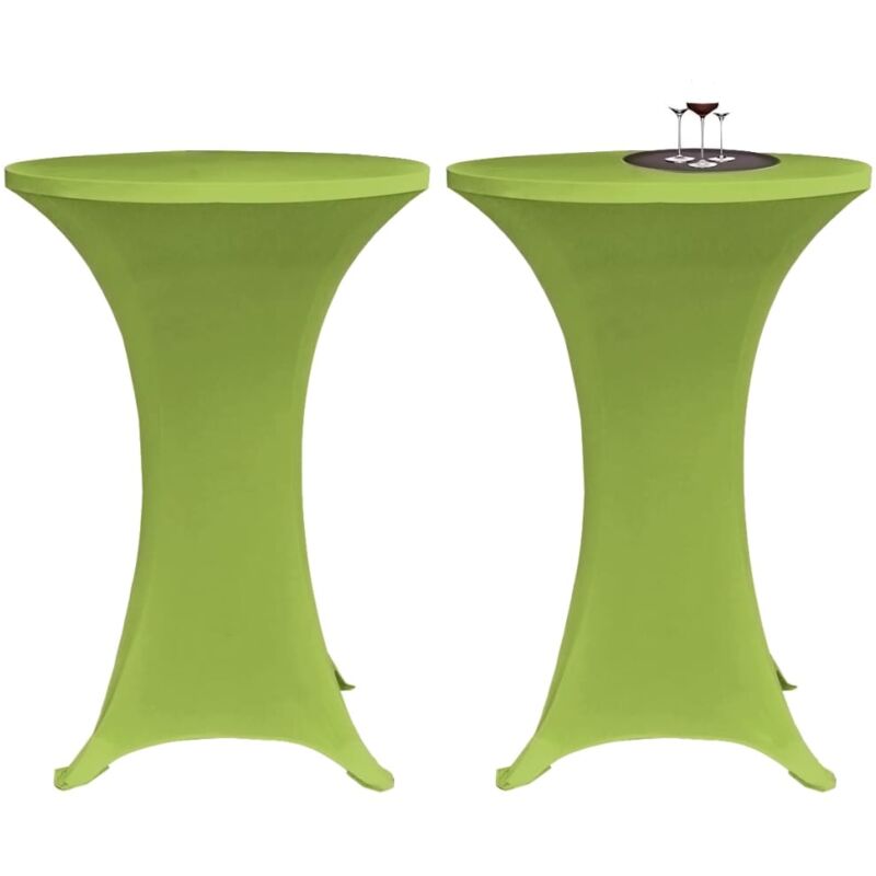foto del prodotto copritavoli elastico 2 pz 60 cm verde vidaxl