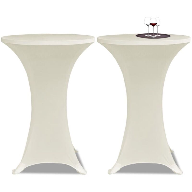 foto del prodotto copritavolo 60 cm panna elasticizzato 2 pz dec022498