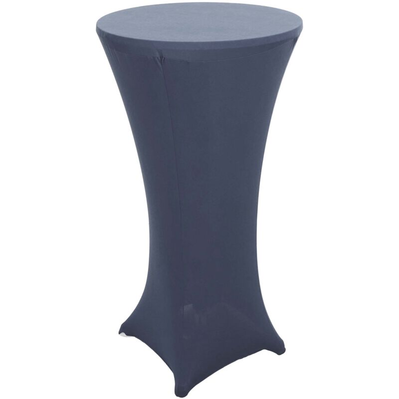 foto del prodotto copritavolo elasticizzato per tavolino bistro hhg 097 60cm tessuto antracite
