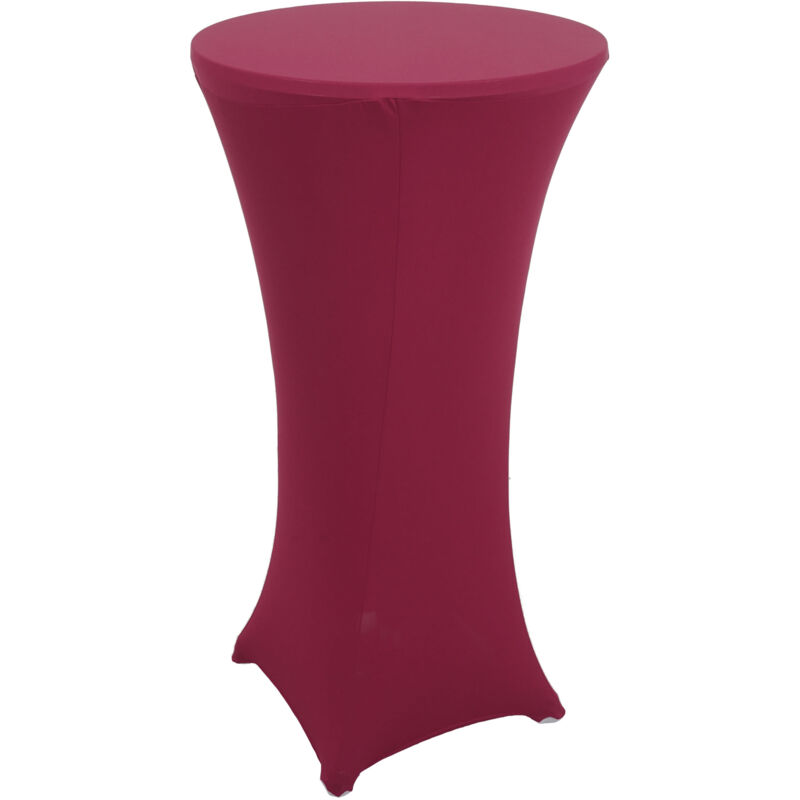 foto del prodotto copritavolo elasticizzato per tavolino bistro hhg 097 60cm tessuto bordeaux
