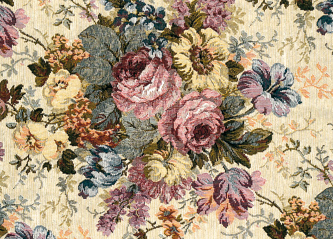 foto del prodotto copritavolo salotto cucina gobelin lavorazione jacquard modello aurora rotondo 180 dis. h