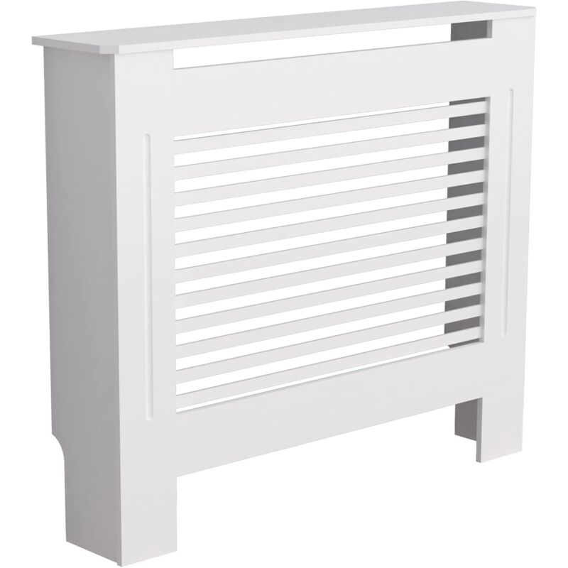 foto del prodotto copritermosifone alto 100 cm copritermosifone bianco in legno moderno copertura termosifone in mdf taglia piccola, 78x19x101cm