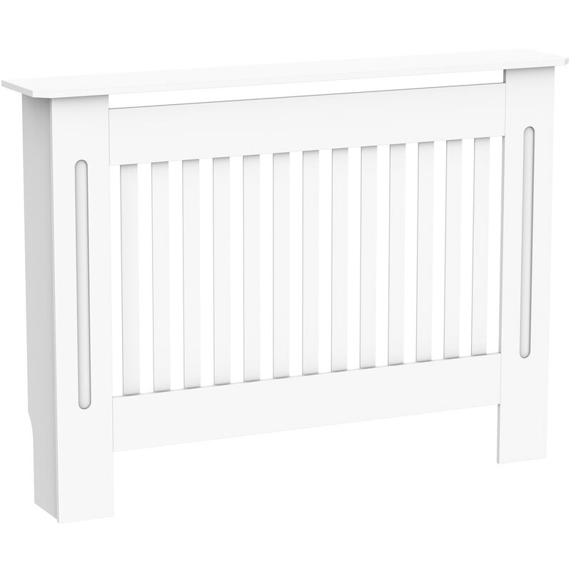 foto del prodotto copritermosifone in legno mdf bianco 112x19x81 cm
