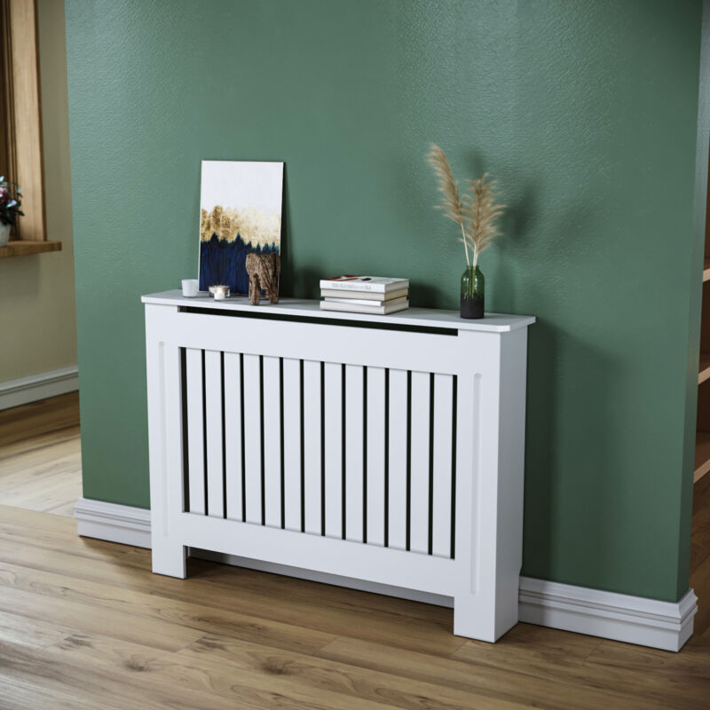 foto del prodotto copritermosifone mdf protezione per radiatori in legno antiscottatura adatto per radiatori montaggio semplice 112x19x81.5 cm sonni
