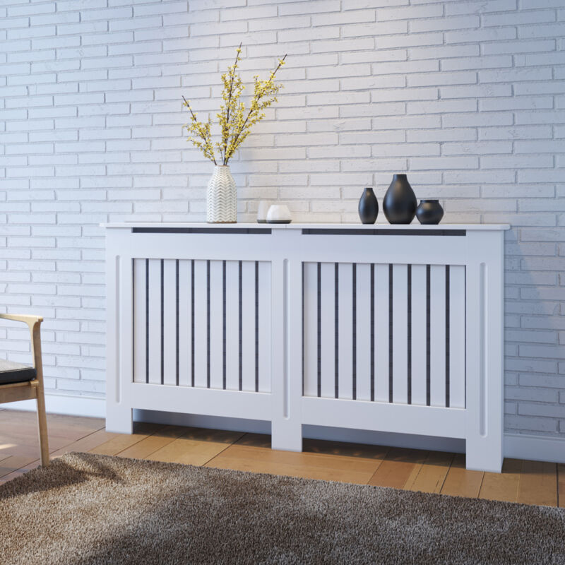 foto del prodotto copritermosifone mdf protezione per radiatori in legno antiscottatura adatto per radiatori montaggio semplice 152x19x81.5 cm sonni