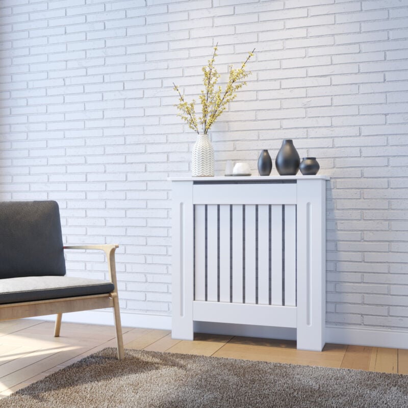foto del prodotto copritermosifone mdf protezione per radiatori in legno antiscottatura adatto per radiatori montaggio semplice 78x19x81.5 cm sonni