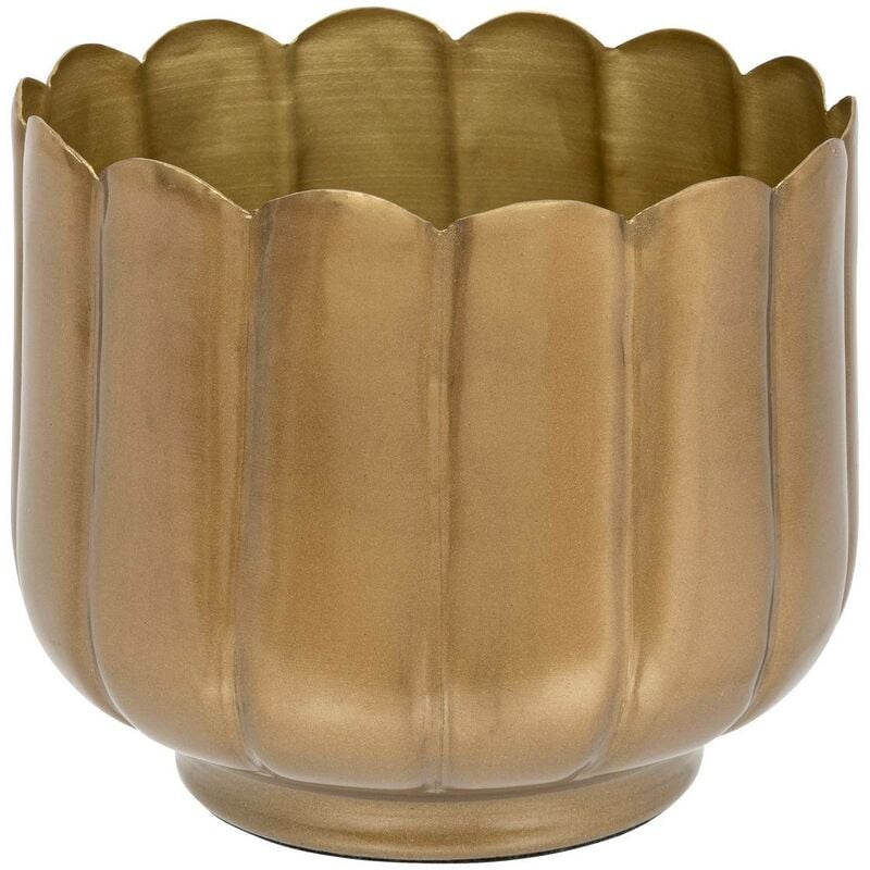 foto del prodotto coprivaso floreale a petali d15cm oro atmosphera cr ateur d int rieur