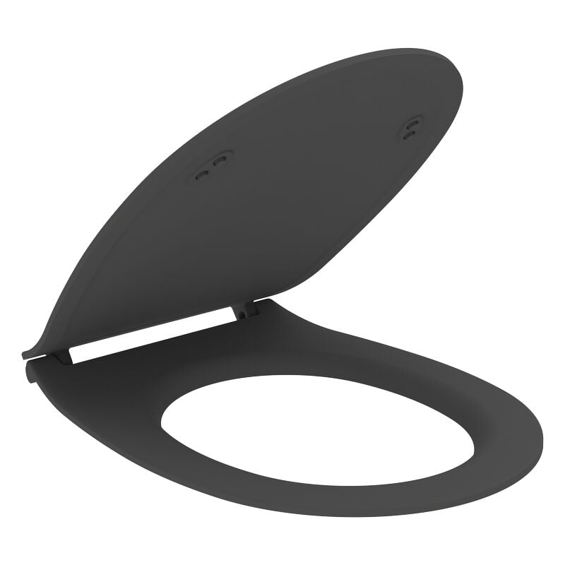foto del prodotto coprivaso in colore nero opaco con tecnologia soft close ercos kite bsktek0001 nero opaco