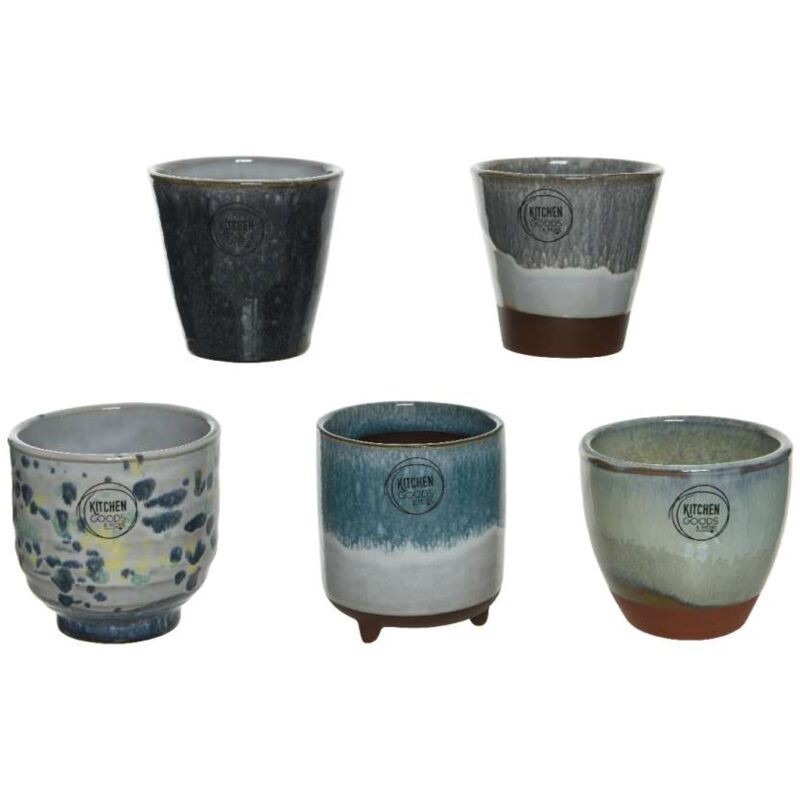 foto del prodotto coprivaso in terracotta blu mania