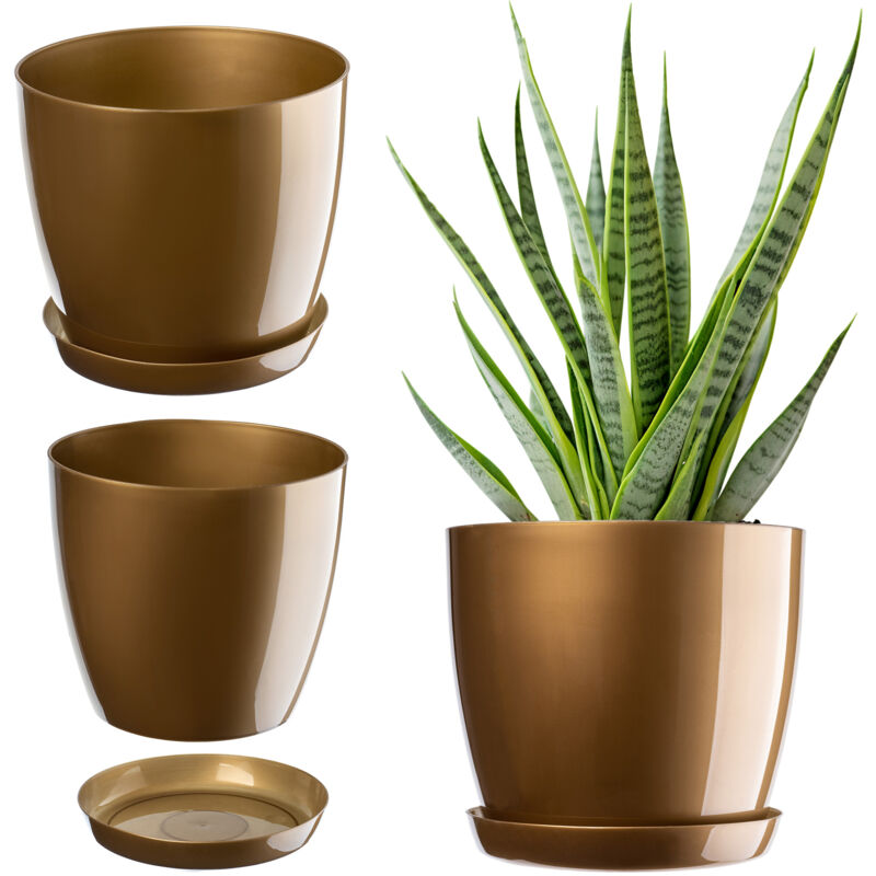 foto del prodotto coprivaso portafiori oro 18 cm kadax