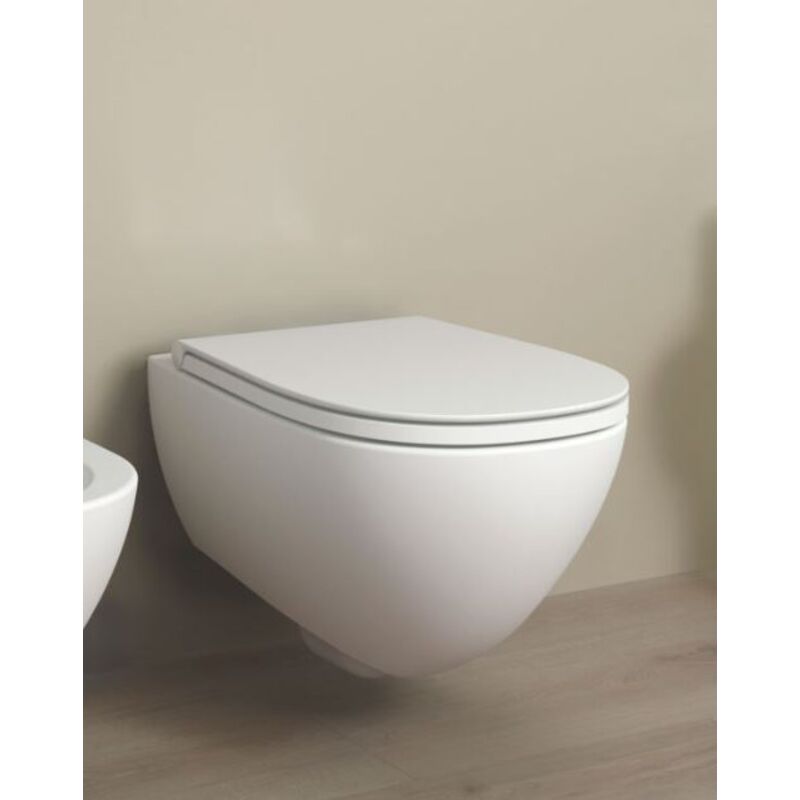 foto del prodotto coprivaso slim in termoindurente con discesa rallentata io flaminia colore nero lucido