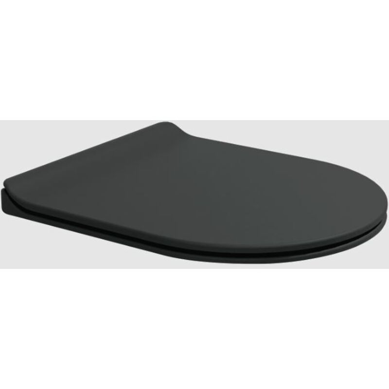 foto del prodotto coprivaso slim in termoindurente con discesa rallentata link flaminia colore carbone