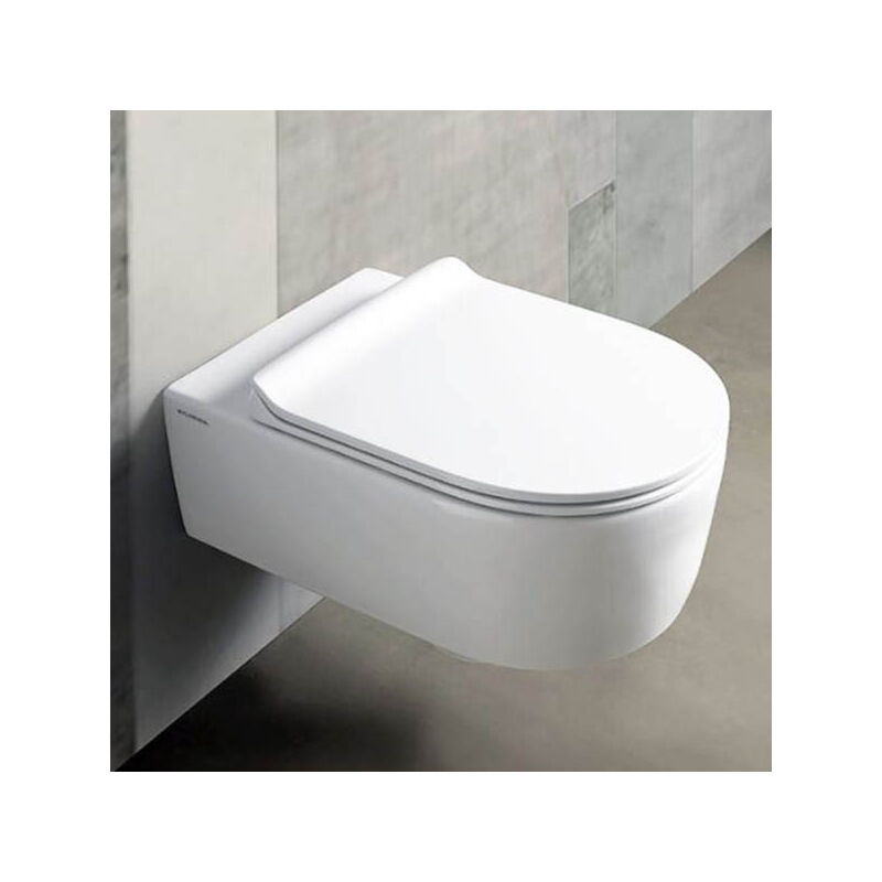 foto del prodotto coprivaso slim in termoindurente con discesa rallentata link flaminia colore nero lucido