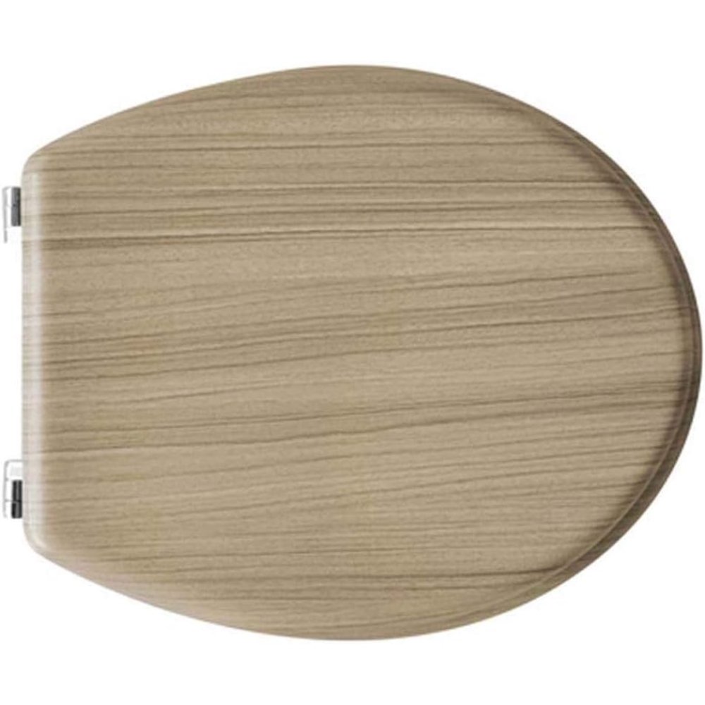 foto del prodotto coprivaso tavoletta sedile wc copriwater universale in legno rov