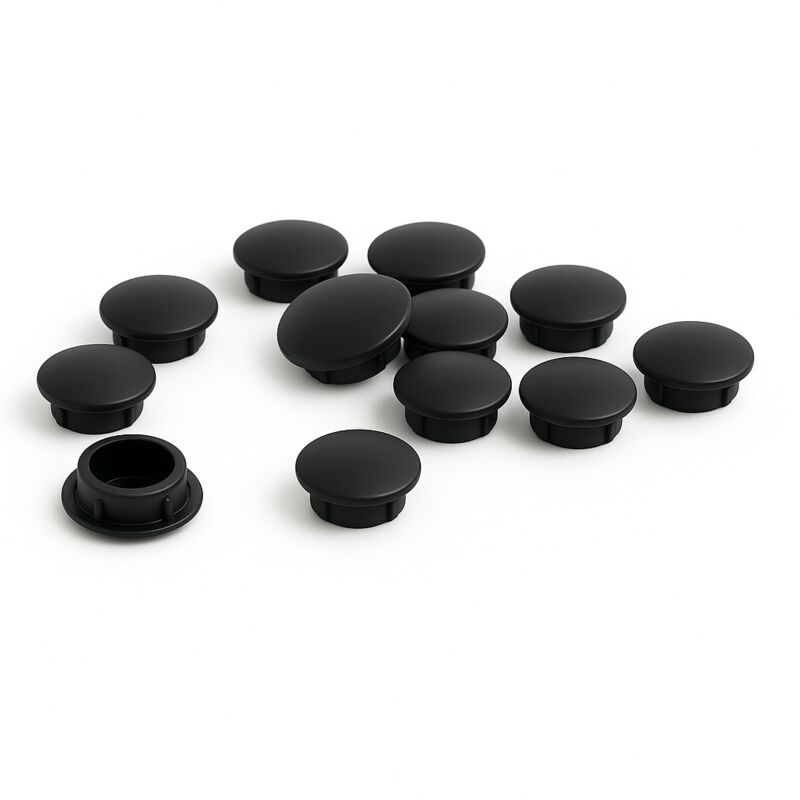 foto del prodotto coprivite nero 6mm confezione da 10
