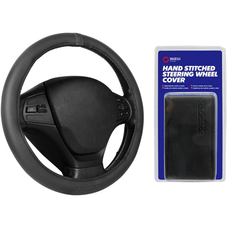foto del prodotto coprivolante per auto nero in eva senza anello di gomma e facile da installare sparco