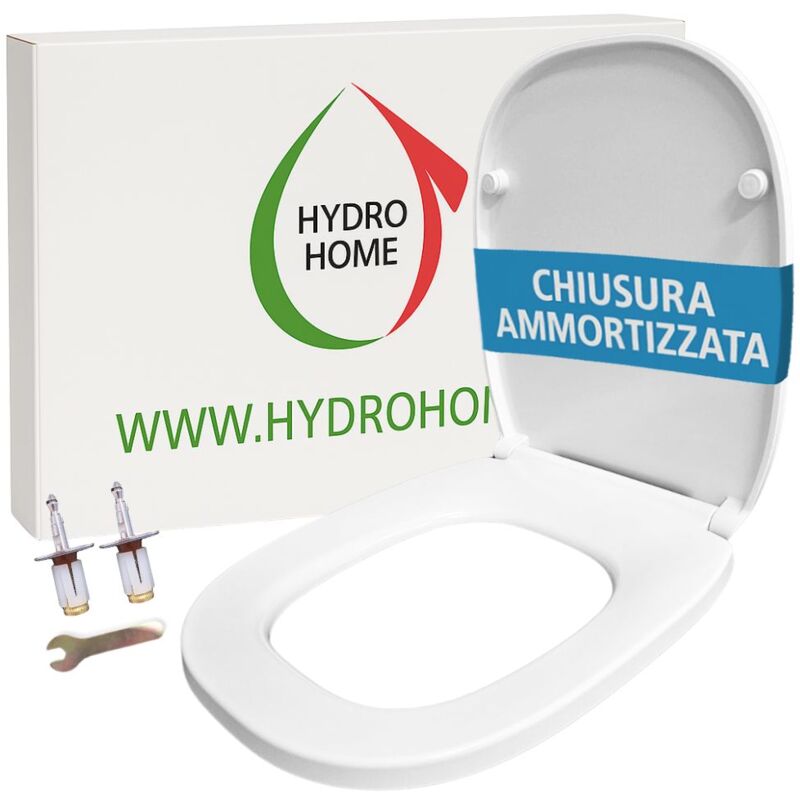 foto del prodotto copriwater 500 pozzi ginori soft close e sgancio rapido termoindurente bianco come originale