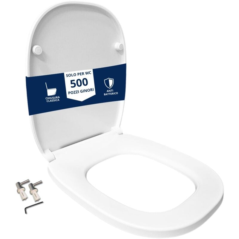 foto del prodotto copriwater 500 pozzi ginori termoindurente bianco come originale