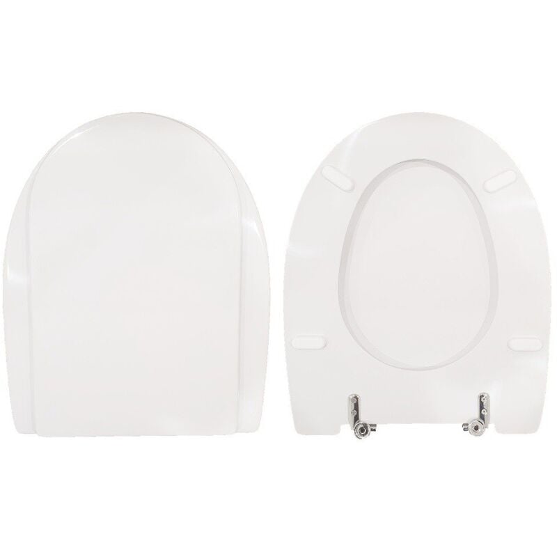 foto del prodotto copriwater ala ideal standard legno rivestito in resina poliestere bianco come originale