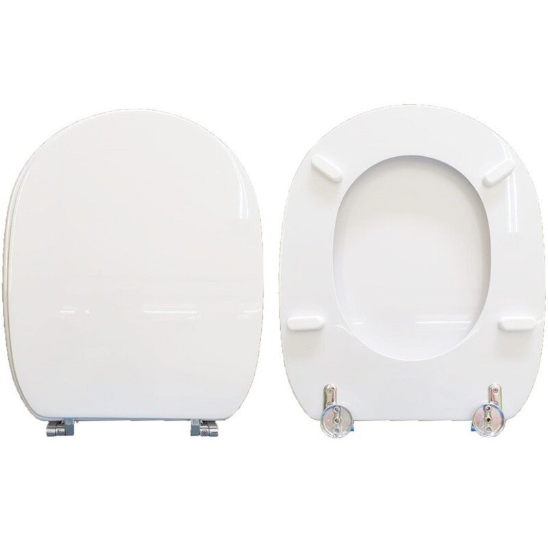 foto del prodotto copriwater alba vitruvit legno rivestito in resina poliestere bianco