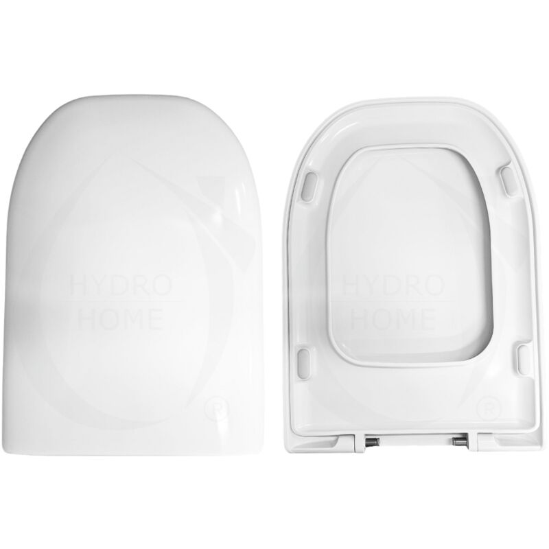 foto del prodotto copriwater amica nero ceramica termoindurente bianco come originale