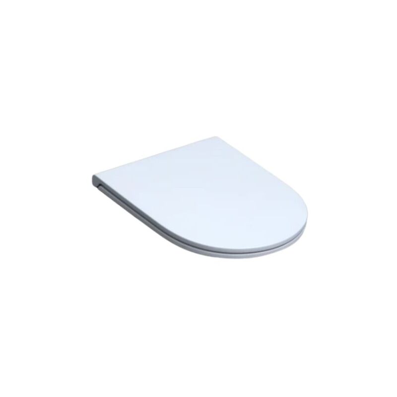 foto del prodotto copriwater azzurra forma originale in termoindurente soft close