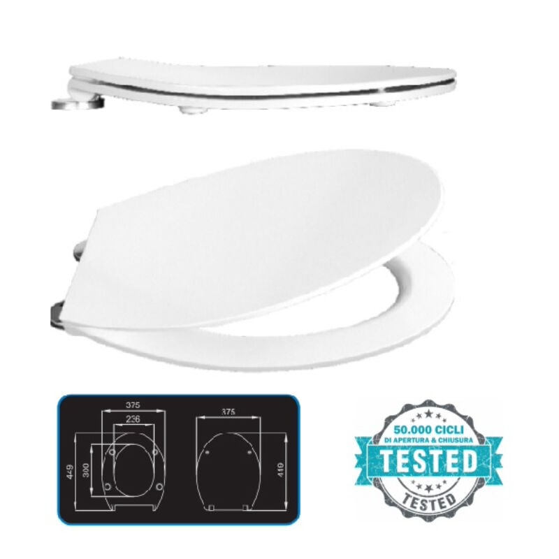 foto del prodotto copriwater bianco soft close