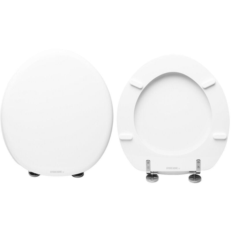 foto del prodotto copriwater bit cesame legno rivestito in resina poliestere bianco