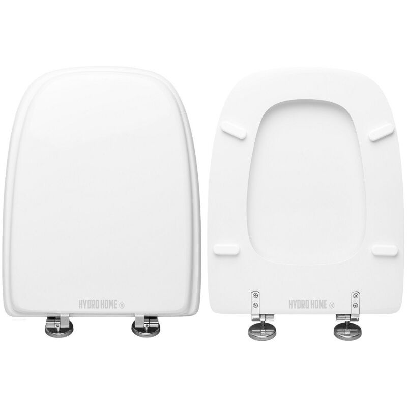 foto del prodotto copriwater brio kerasan legno rivestito in resina poliestere bianco