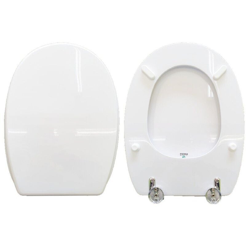 foto del prodotto copriwater city sospeso gsi legno rivestito in resina poliestere bianco