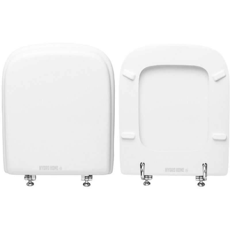 foto del prodotto copriwater clio globo legno rivestito in resina poliestere bianco